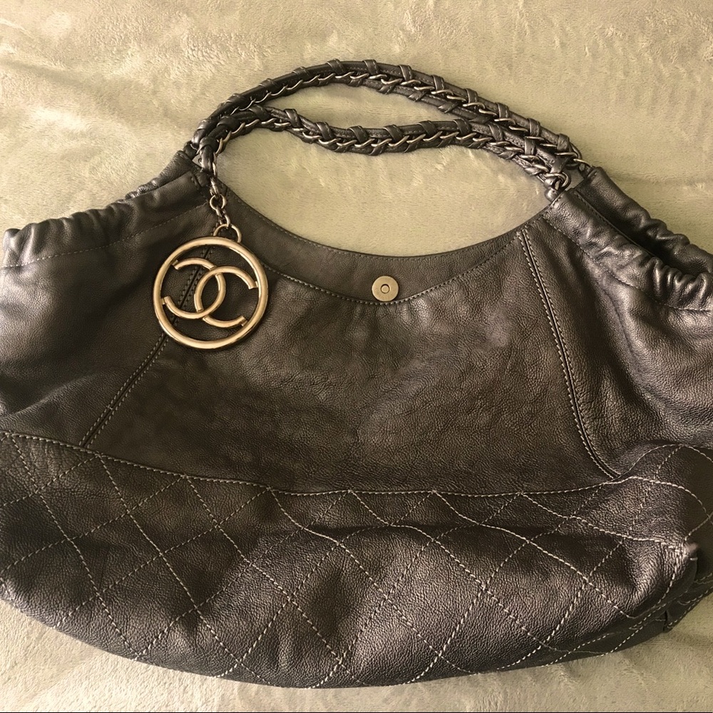 Metallic Calfskin Baby Coco Cabas Bronze